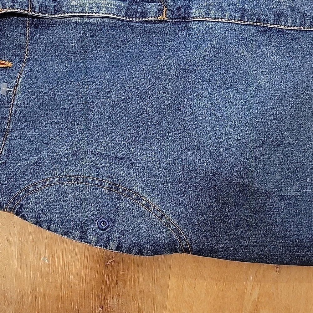 LEVI'S Vintage Long Denim Skirt 14 - Picture 5 of 10